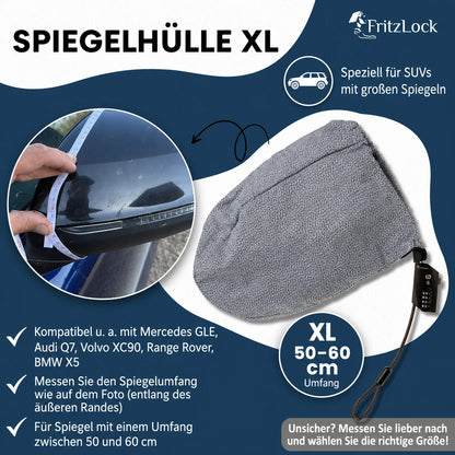 Fritzlock Diebstahlschutz für Außenspiegel – Spiegelschutz im 2er Set