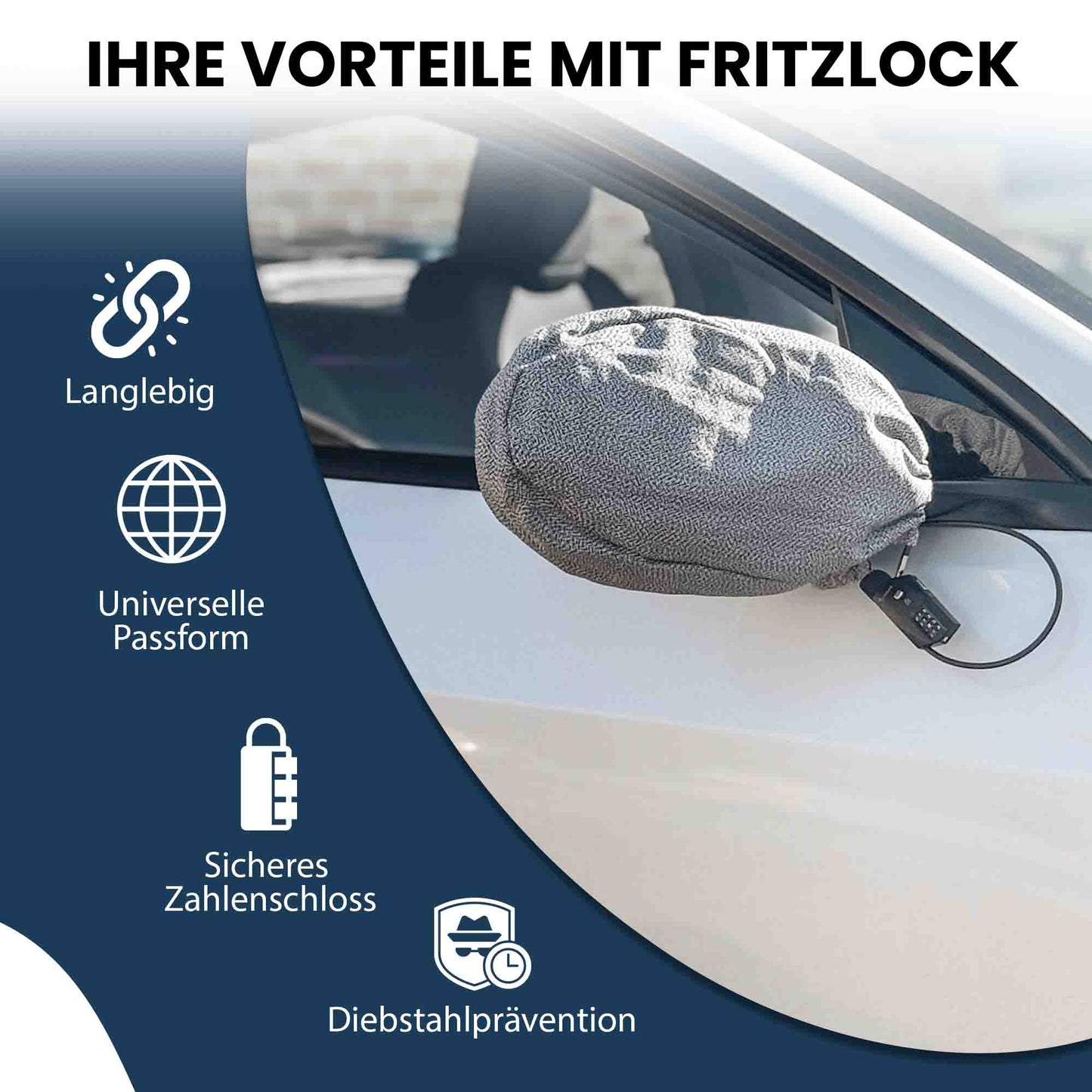 FritzLock Spiegelhülle – Diebstahlschutz für Außenspiegel - Fritzlock Germany